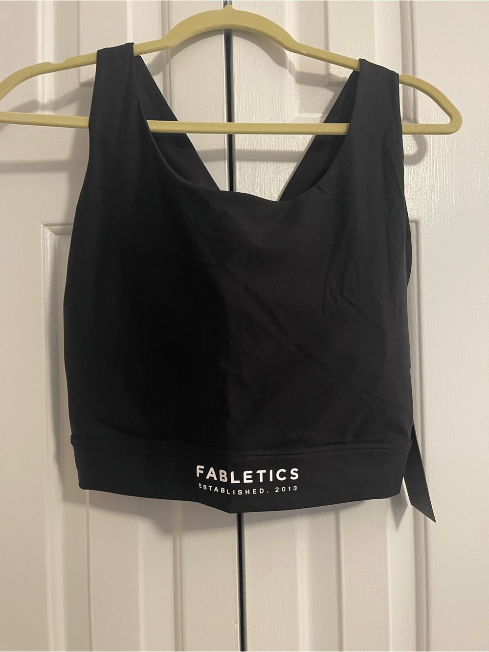 Fabletics Black Racerback Sports Bra